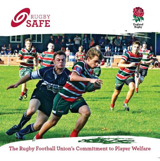2: The cover page of the "Rugby Safe" booklet.