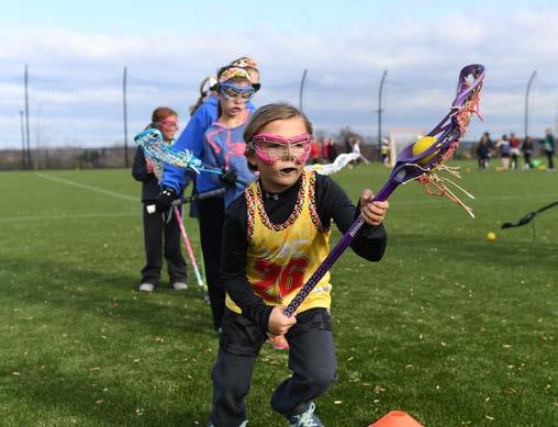 8U GIRLS GAME FORMAT SUMMARY AND EQUIPMENT 4v4 (cross field) No goalies Smaller sticks and soft balls Eyewear is required 3v3 goals or 4v4 goals are recommended 8U GIRLS RULES OVERVIEW No draw and