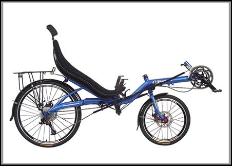 Recumbent Bike: These bicycles place the rider in a laid-back reclining position.