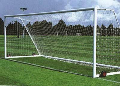 posts. Senior portable goal Football goalposts senior and junior size Steel Steel portable type goals Supplied in sets of two, nets not included. Ideal for synthetic surfaces.