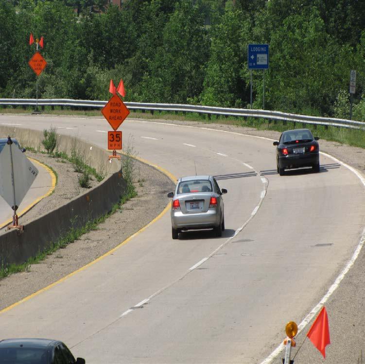 Test Results: Speed Reduction Tested in 7 Work Zones 10-13 mph speed reductions Ohio
