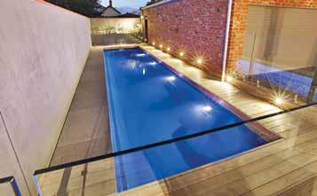 9m Lap Pool Series Features Twin side entry steps along one side Safety
