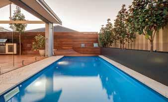 Unobtrusive, side entry steps on both sides, allowing for greater choice of pool position Extended
