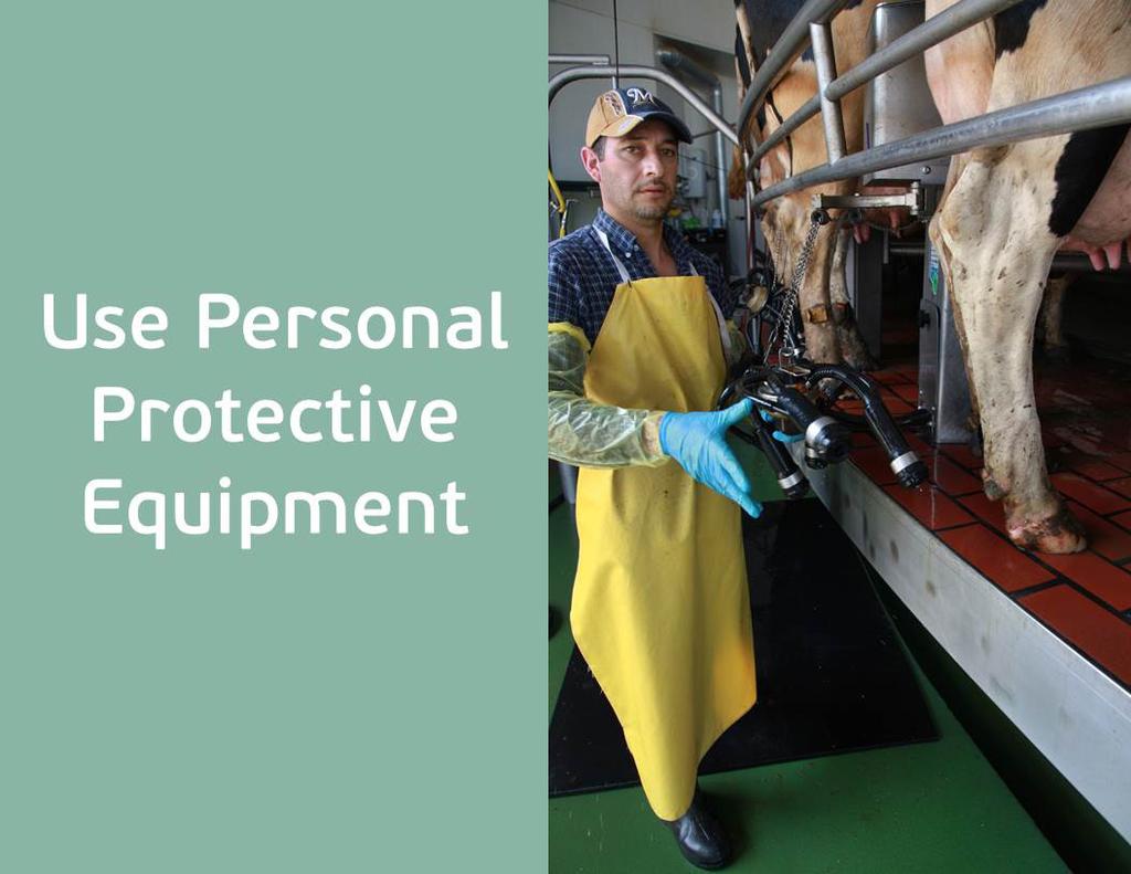 40 Yes, wearing gloves or earplugs are examples of using personal protective equipment (also known as PPE).