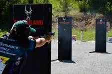 The Deluxe 90 is so efficient that it is the official target system for the Midway USA and NRA Bianchi Cup Barricade and Practical shooting events.
