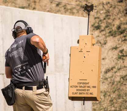 AFFORDABLE TRAINING Action Target s portable runner was created with law enforcement agencies in mind.