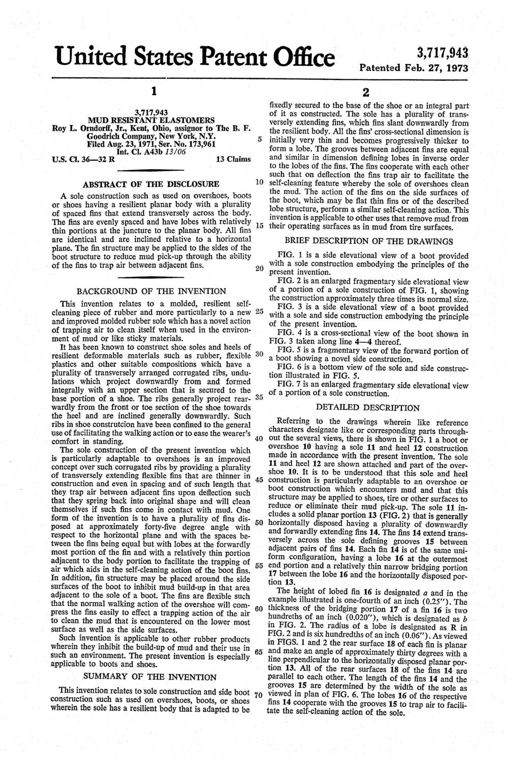 United States Patent Office Roy L. Orndorff, Jr., Kent, Ohio, assignor to The B. F. Goodrich Co
