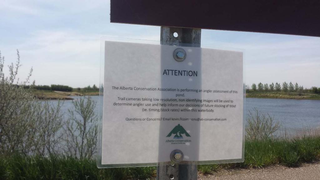 Photo: John Hallett Sign at Foremost Pond informing public