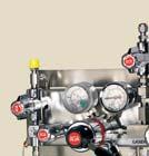 The manifold is equipped with self-purging valves on the