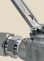 LASERLINE global gas solutions 19 Ball valve. Used as a main shut off -valve or a service valve for the process gases at the low pressure side of the gas system.