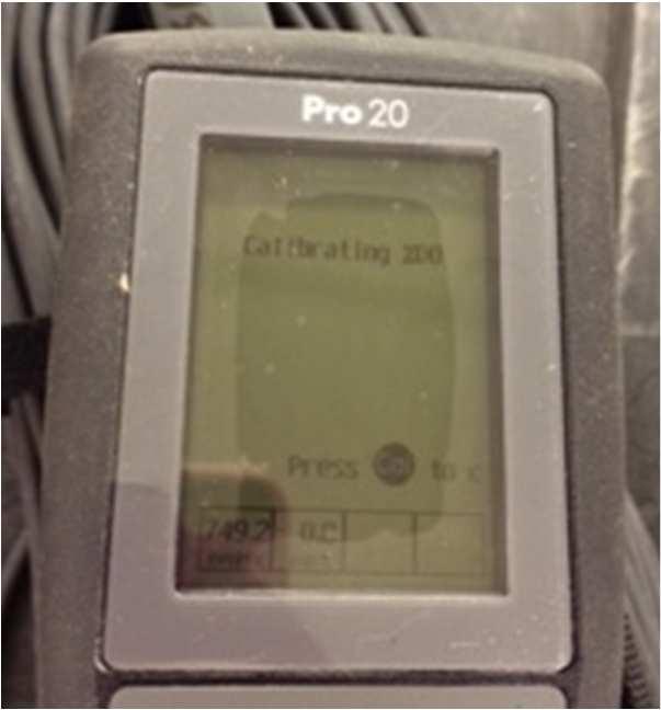 Pro20 Calibration If the Meter Does Not Show Previous