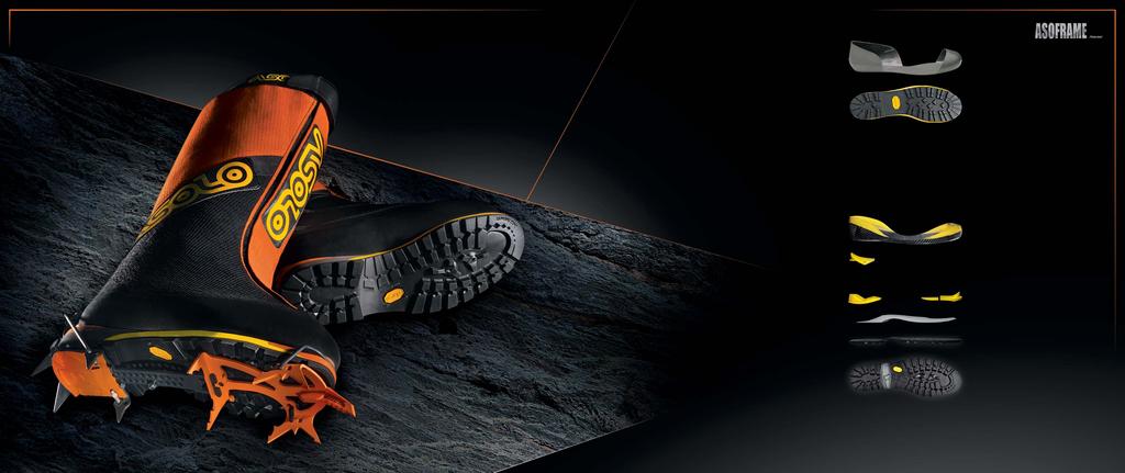 ALPINE EXPEDITION ASOFRAME TECHNOLOGY The Asoframe gives solidity, lightness and a comfortable fit to the AFS 8000.