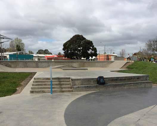 of different skilled skate and BMX users to frequent the space on a daily basis.