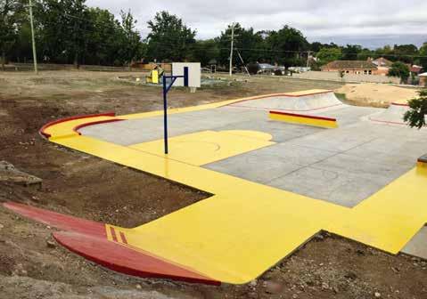 MAINTENANCE BMX pumps track concrete skatepark and half court BMX Pumps Track Parkour area E F E F G E = Excellent