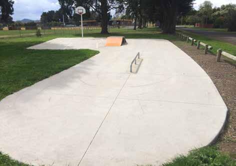 LEARMONTH Existing skate space assessment to library LIST OF SKATE FEATURES GENERAL