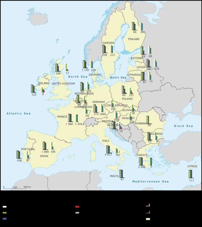 Bathing water quality in the European Union Map 1 Bathing water quality in EU Member States Note: More data on bathing water quality on