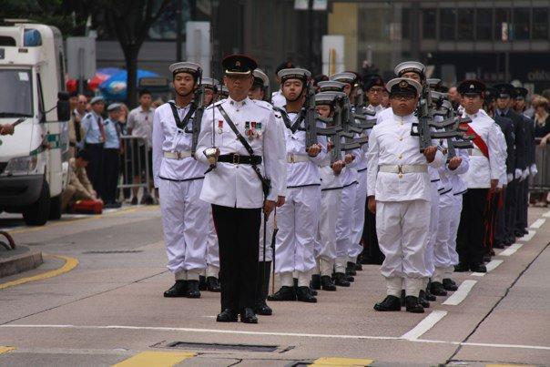 ceremony on 14 th November. Major Cheng Kin Moon of the Hong Kong Adventure Corps was the parade commander for the Guards of Honour.