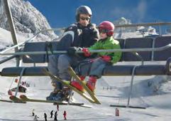 Ski tows: Do not slalom when you are being pulled up: you might derail the cable and