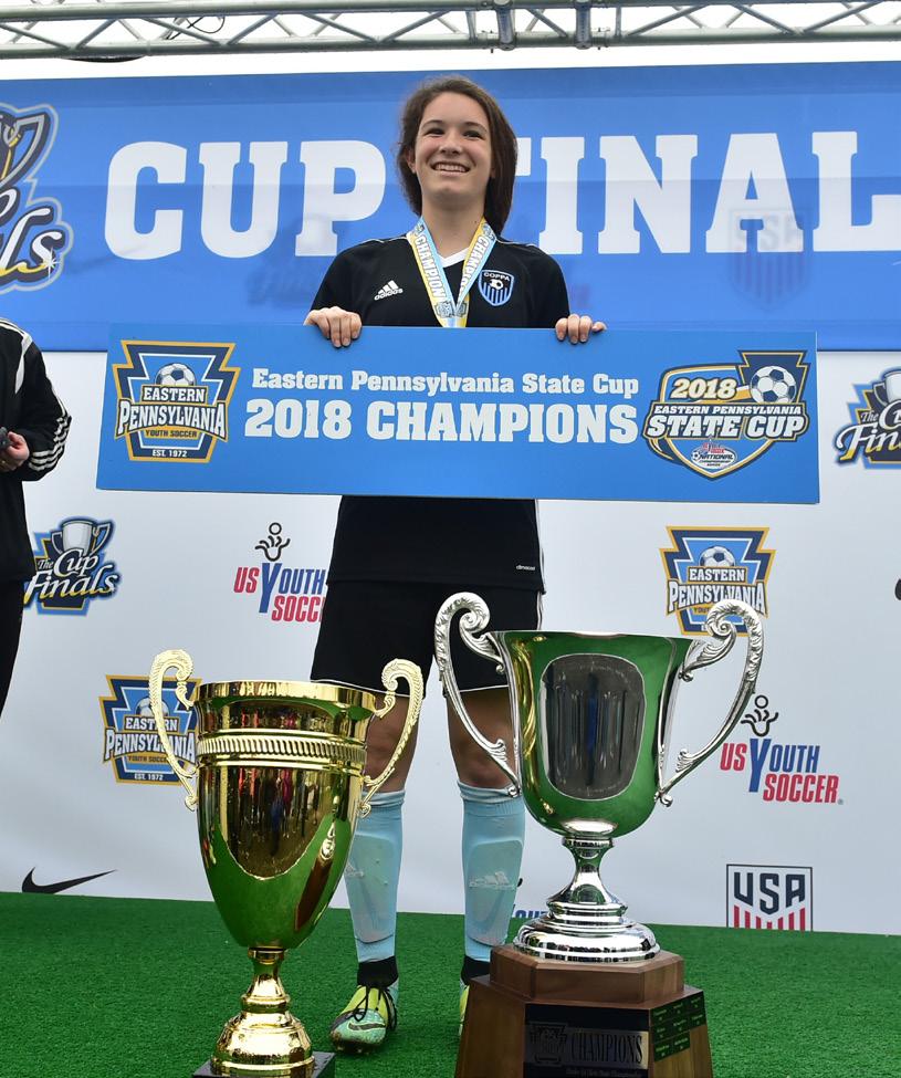 Each year, more than 2500 players compete in the Eastern Pennsylvania State Cup in the Under-12 to Under-19 age groups.