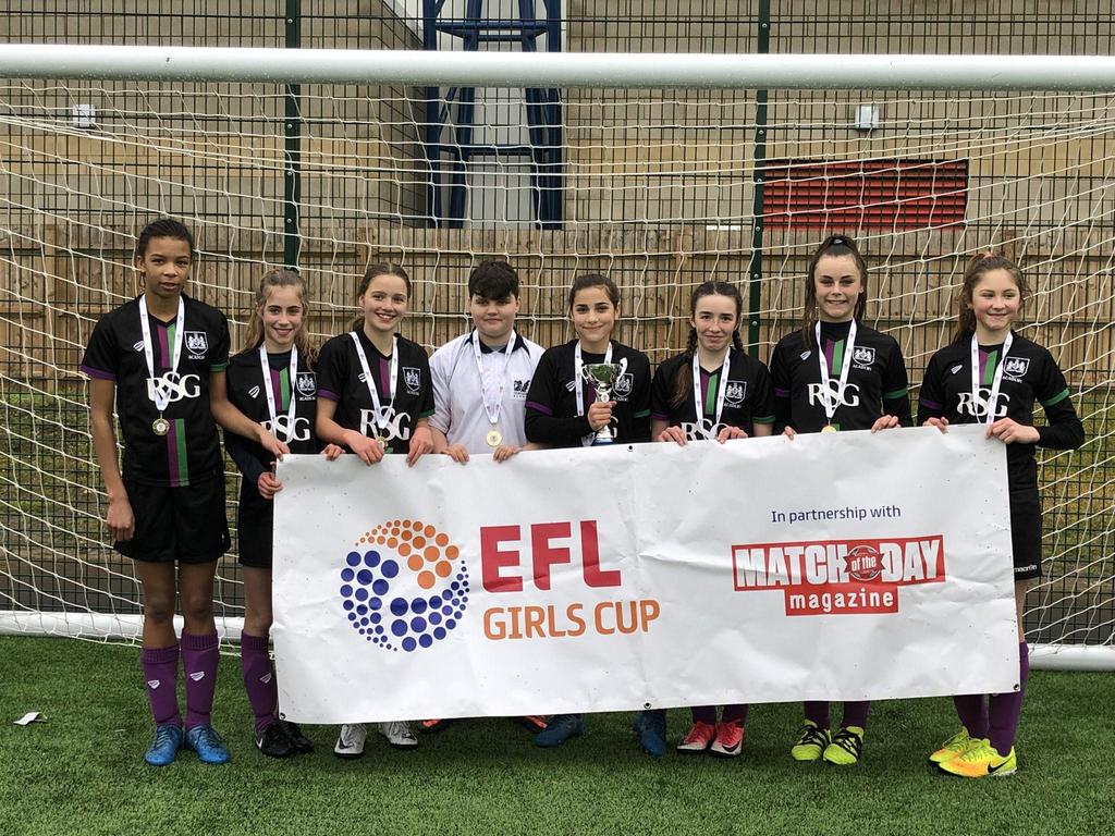 A big thank you to Mr Supple for organising it all. U13 Girls Football Team Going to Wembley!