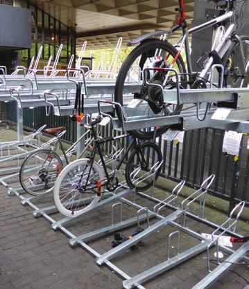 may be limited. Additional support for lifting bikes on the higher tier available from the FalcoLevel-Pro A maintenance-free device, hot dip galvanised to BS EN ISO 1461.