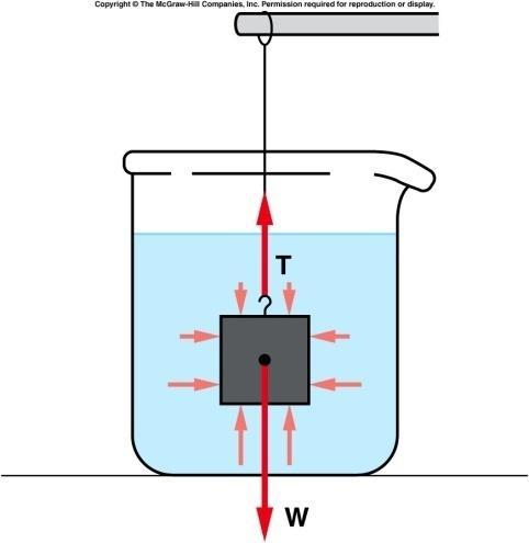 Archimedes Principle If an object is lowered into a liquid the volume it occupies was being supported by an upward force that exactly balanced the weight of the same volume of liquid so the object