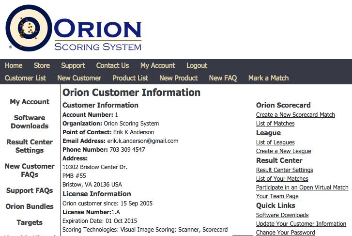 Orion Leagues Any Orion customer can create a League, any Orion customer can participate in a League. Result Center is required.