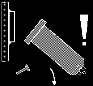Source of danger: Impactors, parts of the construction and air connectors may become loose, due to vibration.
