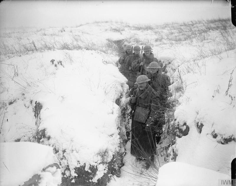 uk/collections/item/object/205072074 Troops coming out of a communication trench outside Arras