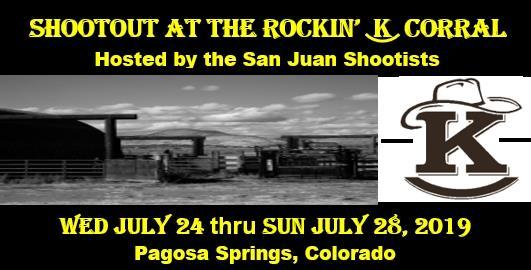 Address: 7489 County Road 600; Pagosa Springs, CO 81147 email: sanjuanshootist@gmail.com Phone: 970-731-9140 WELCOME to the 2019 Colorado State and 4 Corners Championships!