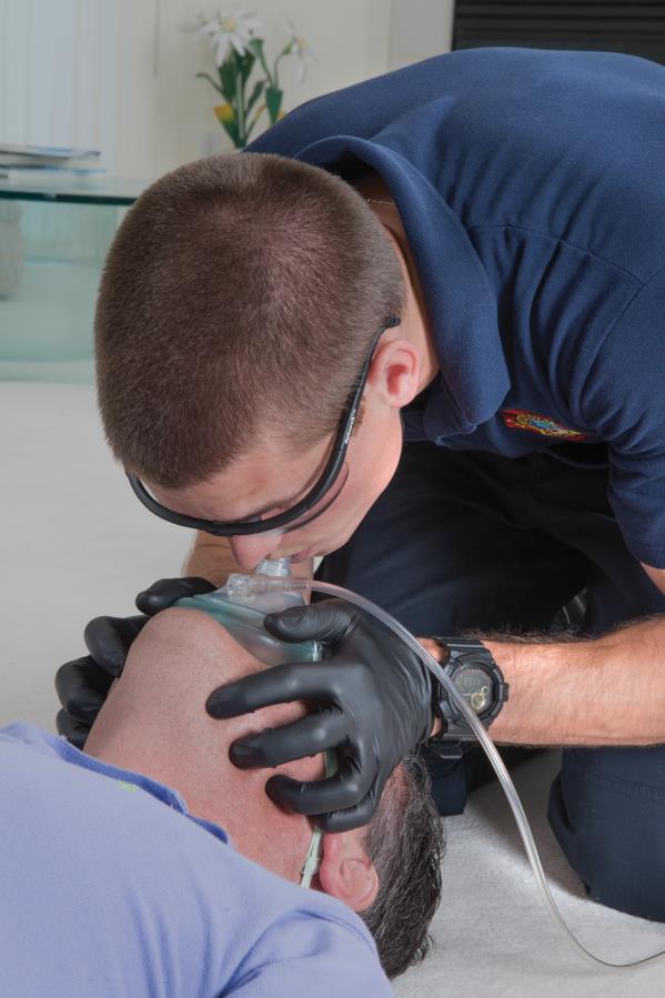 Performing Mouth-to-Mask Ventilation Use