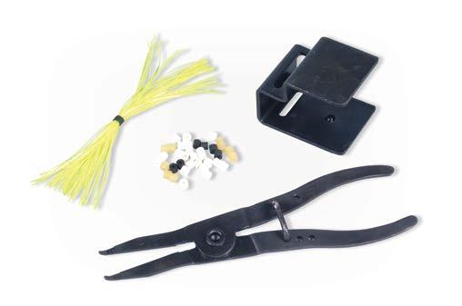 RUBBER SKIRT FACTORY Make your own premium removable rubber skirts for jigs and spinner baits.