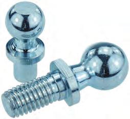 K0713 Ball studs for ball joints DIN 71803 Form B with rivet pin Form C with threaded pin and SW Steel. SW Galvanized and chromed. D6 h11 7 3 D1 h9 D5 5 D1 h9 K0713.