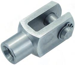 K0732 Clevis joints stainless steel DIN 71752 H9 D1 h11 2 Stainless steel 1.4305. Bright. B K0732.0816 On request: eft-handed thread. G KIPP Clevis joints stainless steel DIN 71752 Order No.