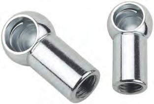 K0712 Ball seats for ball joints DIN 71805 Form with snap ring Form B with snap ring and groove for circlip Steel. Galvanized and chromed. K0712.