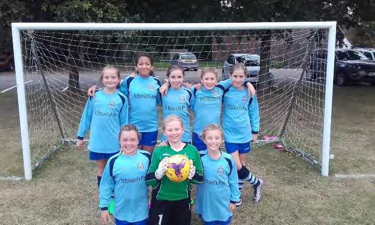 U11 Girls Football - ESFA Cup District Round @ Howe Green, 13 th October 2016 U11A-W1 D0 L0 Similar to the boys competition just four days before, the Girls ESFA Cup District Round was also a