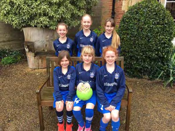 The U11A Girls Football Team played together in three football tournaments in the Lent Term at the St Edmund s College Girls Football Tournament, ESFA County Cup Finals and the St Aubyn s Girls