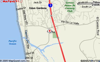 Merge onto I-805 N toward Los Angeles. I-805 N becomes I-5 N. Take the Via De La Valle exit.