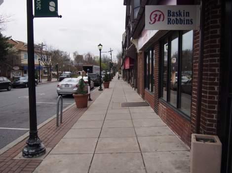 Streets in Central Places typically have wider sidewalks, narrower travel lanes, and enhanced crosswalks.