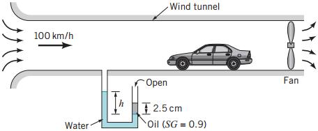 13. (Munson) Air is drawn into a small wind tunnel. Atmospheric pressure is 100 kpa and the temperature is 25 o C.
