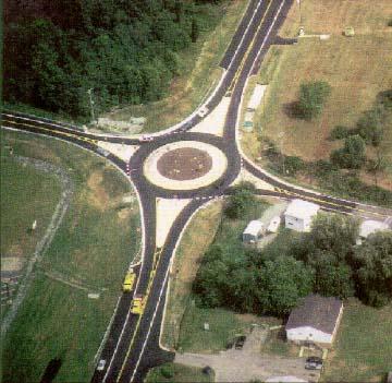Intersections Modern roundabouts are becoming more common. Roundabouts can reduce delay and increase safety.