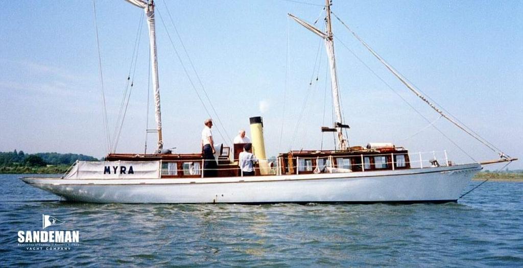 HERITAGE, VINTAGE AND CLASSIC YACHTS +44 (0)1202 330 077 WILKINS 42 FT STEAM SCHOONER 1893 - SOLD Specification MYRA WILKINS 42 FT STEAM SCHOONER 1893 Designer J E Wilkins Length waterline 38 ft 1 in