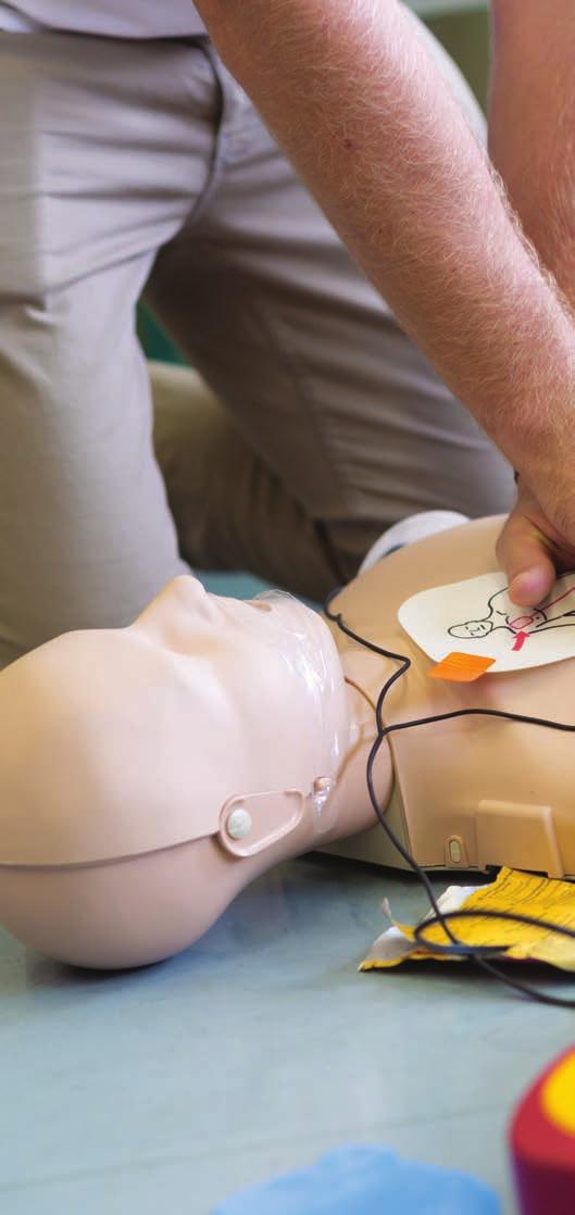 TRAINING AEDs are simple enough to be used by anyone. However, certified CPR and AED training will improve the treatment provided and increase a patient's odds of survival.