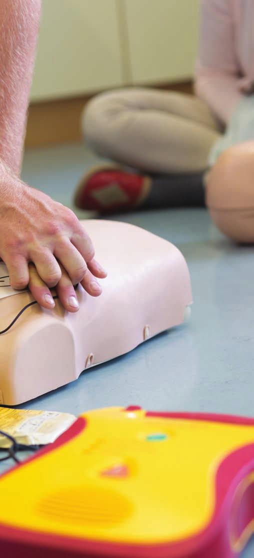 AWARENESS A key component in the effectiveness of an AED program is awareness. Employees and visitors should be able to quickly retrieve the AED should a cardiac event occur.