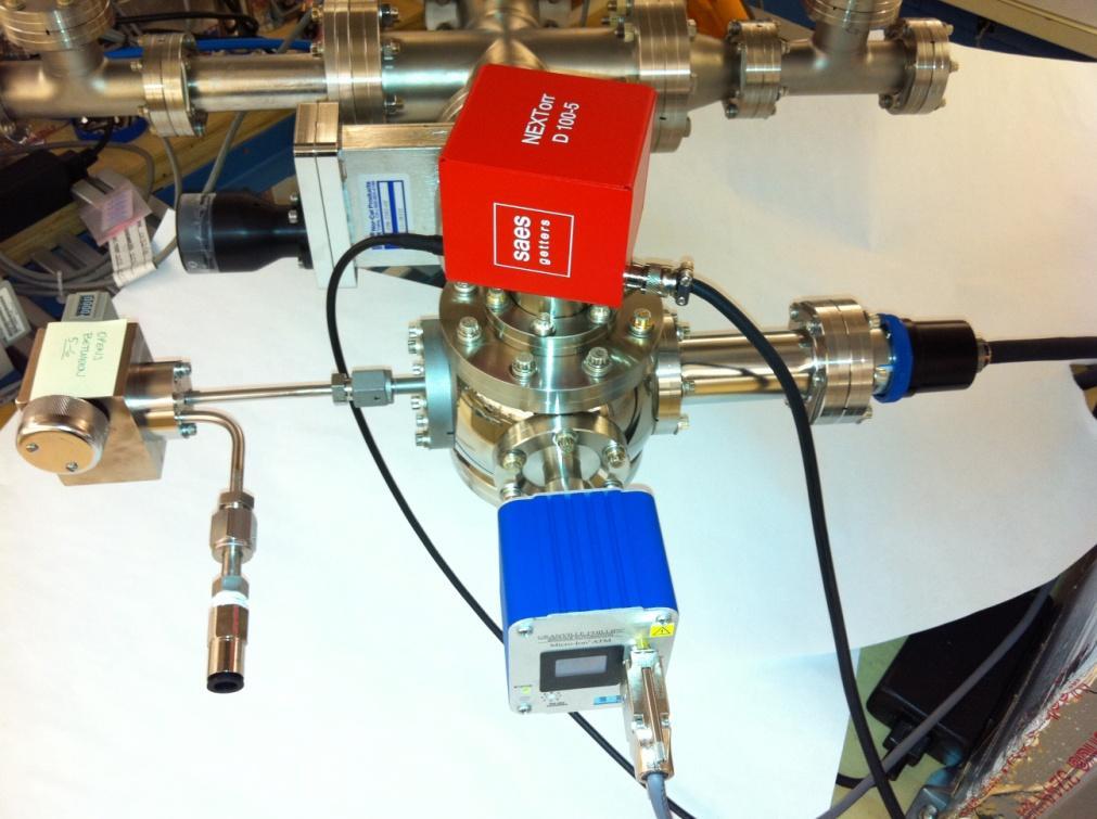 (NEXTorr VQM 830) Gas Analyzer Single-Stage Atmospheric Gas Sampling System Gate Valve (to TP system) NEG-Ion Pump NEXTorr D