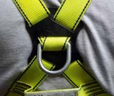 A full body harness is the only type of harness acceptable for use in a fall arrest situation, preferably with an additional front D ring or attachment loops to provide for an effective rescue