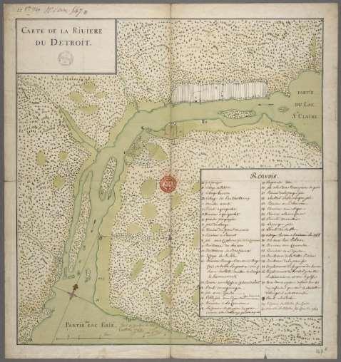 Gaspard Joseph Chaussegros de Léry s 1749 map of The