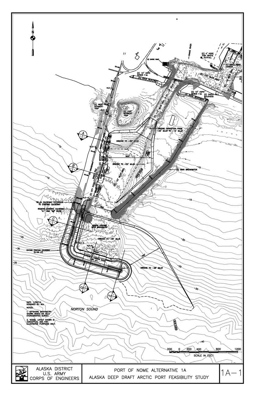 Figure 1: Nome Harbor causeway