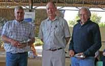 John Bunch, James Patterson en Org van der Westhuizen were commended for their continued support over the years. Darren and Niel congratulated Trevor on winning the progeny group.