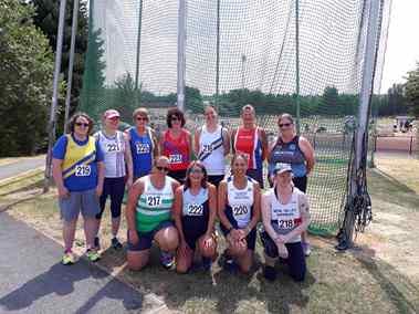 BMAF throws Pentathlon Sheffield 14th July 2018 A number of MMAC athletes successfully took part in the BMAF throw Pentathlon W35 - Lucy Marshall took first place with a new British record score of